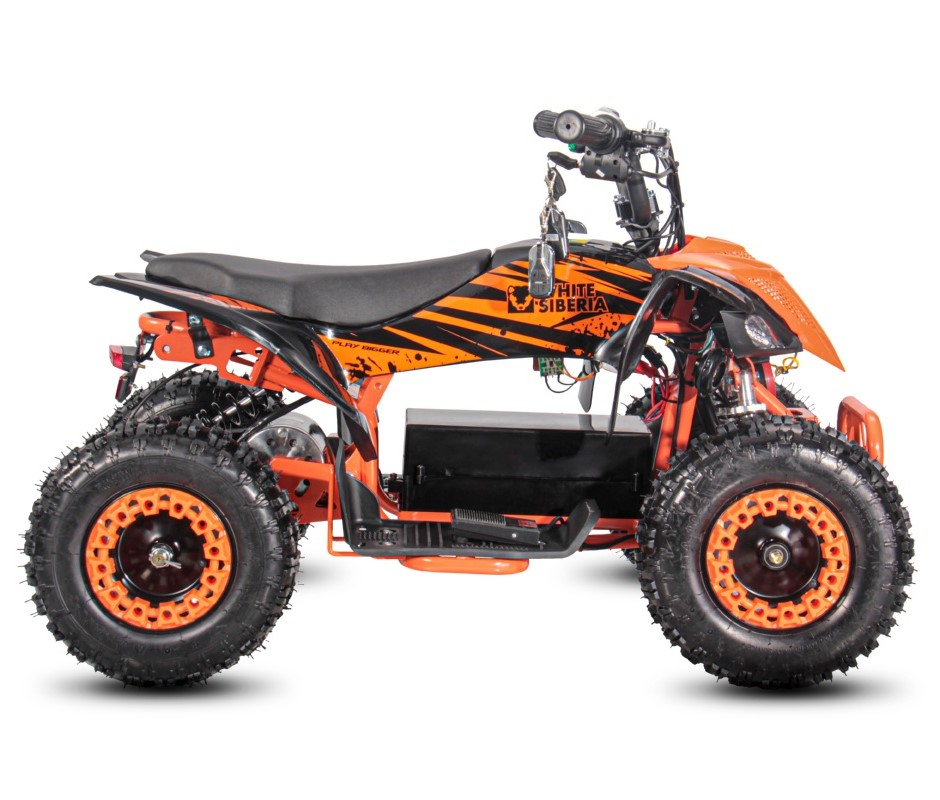 Детский электроквадроцикл WHITE SIBERIA SNEG LETO R ORANGE