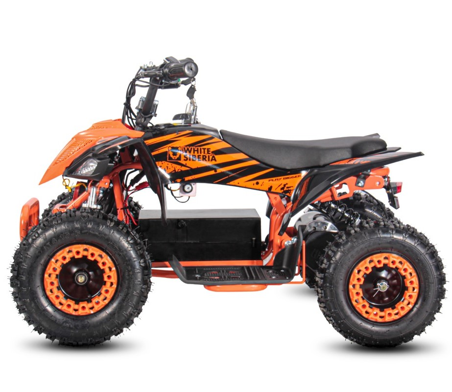 Детский электроквадроцикл WHITE SIBERIA SNEG LETO R ORANGE