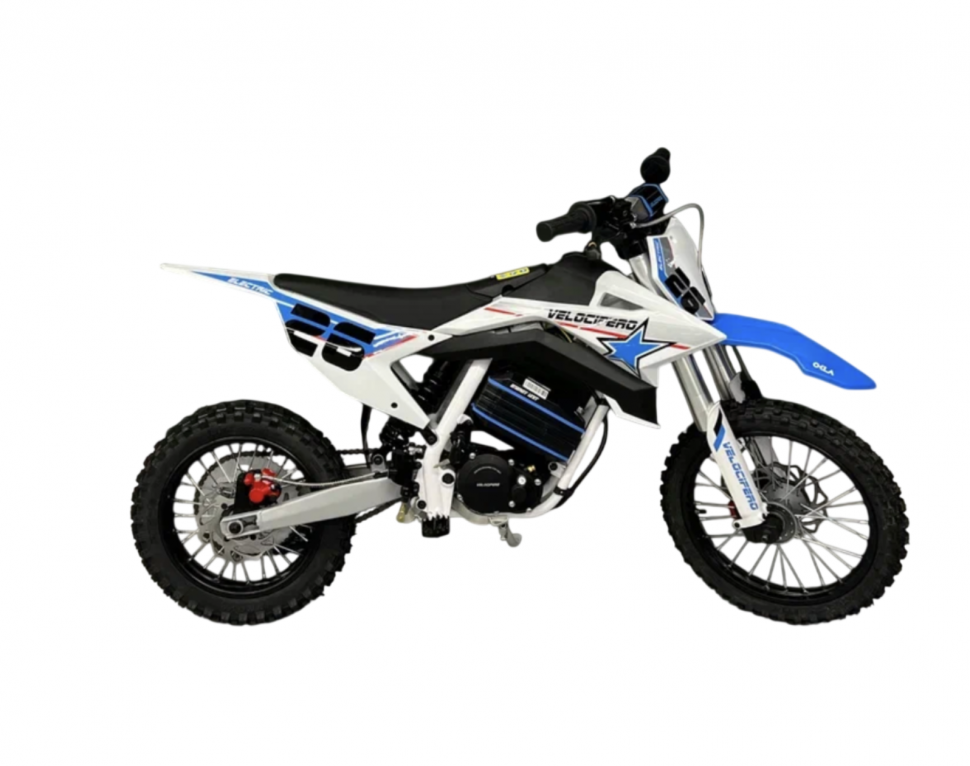 Детский электромотоцикл Velocifero KIDS BIKE 14-12 (1000W) - Blue