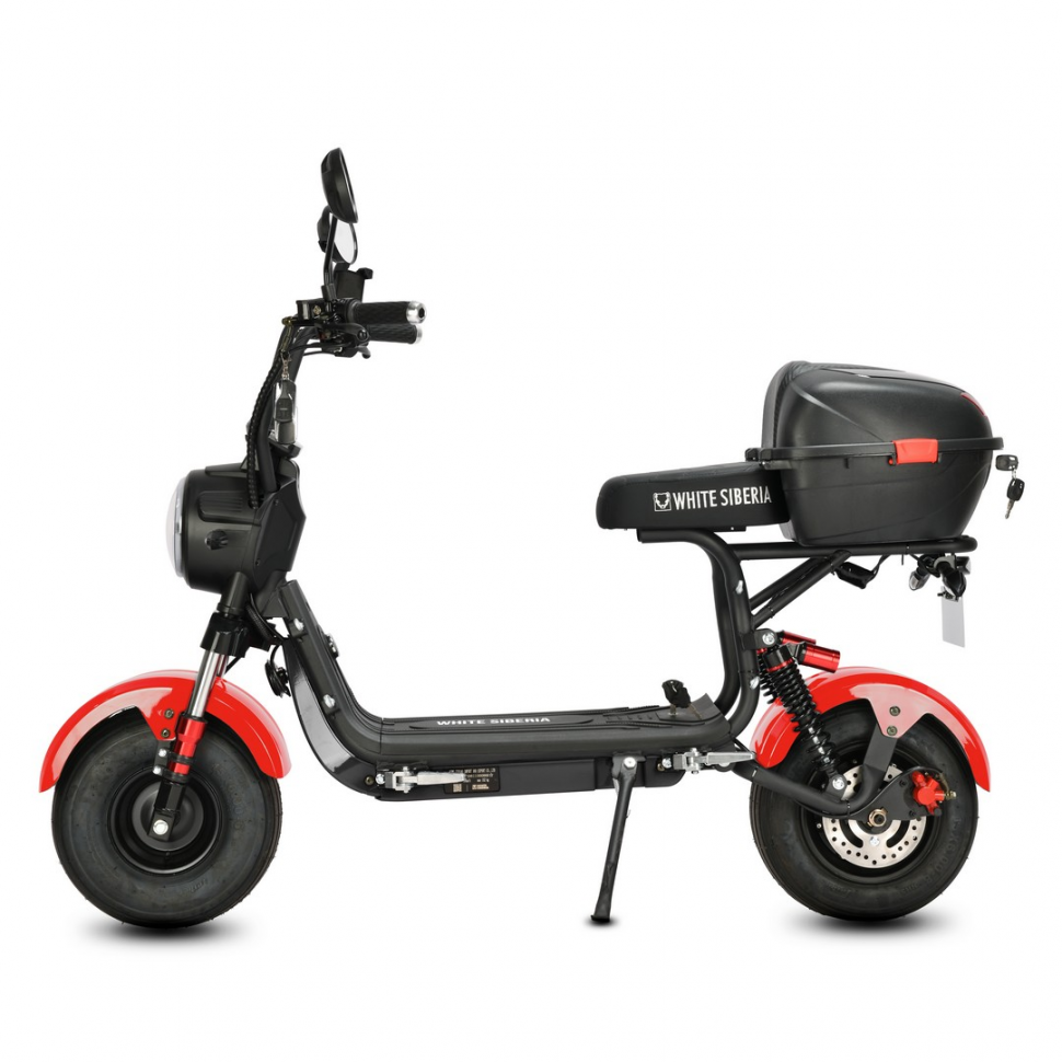 Электроскутер White Siberia MINI R 3.0 red 60v